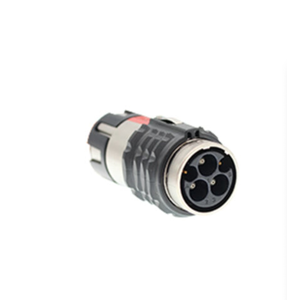 Automotive Connectors EX 403 3 Pole Straight Plug; E Code with HVIL; Blue locking Collar; for 2.5mm2 shielded wire