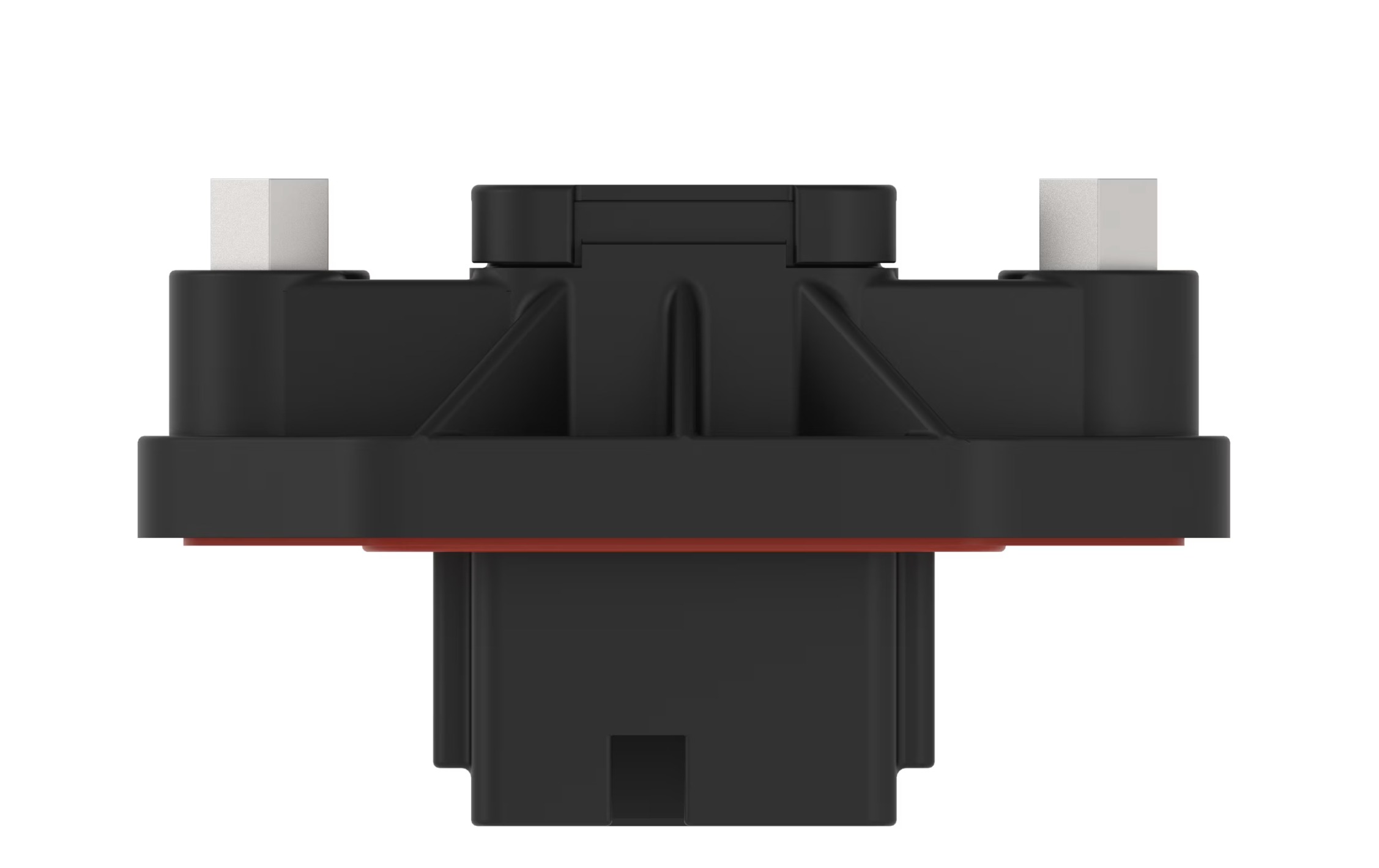 Automotive Connectors REC, 12P, BLK, E, FLANGE, B