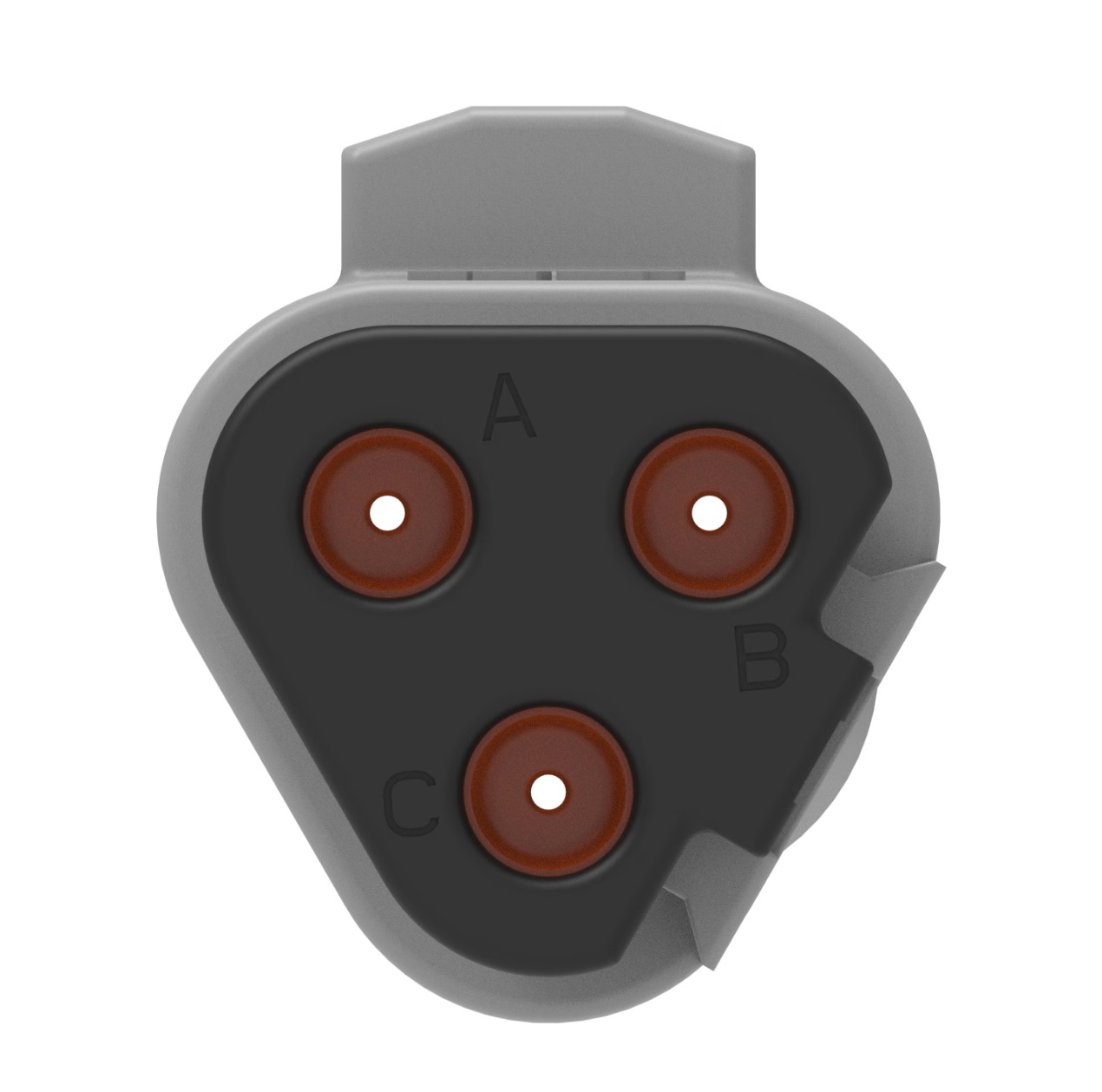 Automotive Connectors REC, 3P, GRY, N, CAP