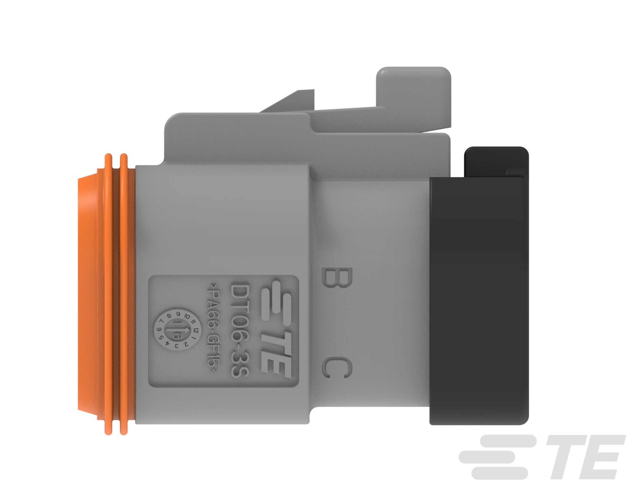 Automotive Connectors 3P PLUG, CE01 MOD Grey