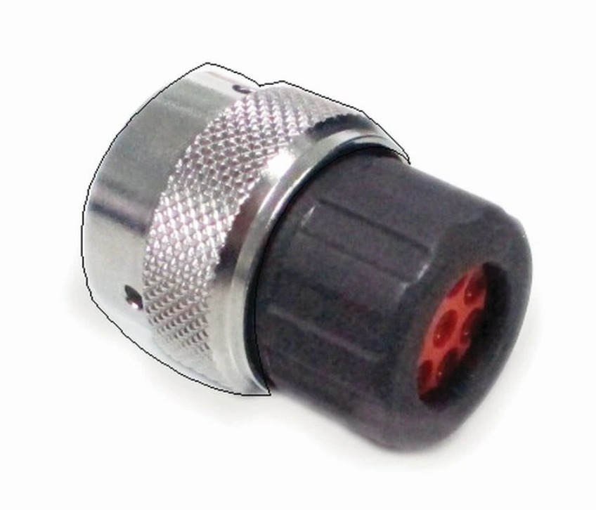 Standard Circular Connector 4 (2+2) Position Plug, , Female, Shell Size 12, Silicone Seal, and End Cap with Individual Wire Sealing