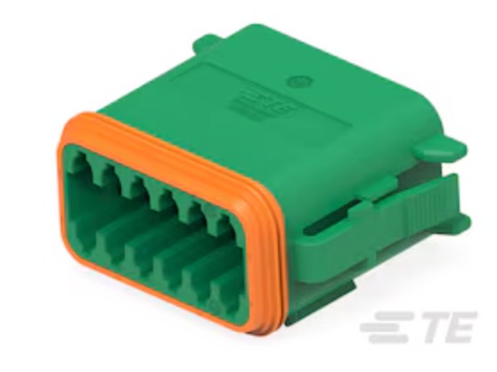 Automotive Connectors 12P PLUG, C015 MOD C Key, Green